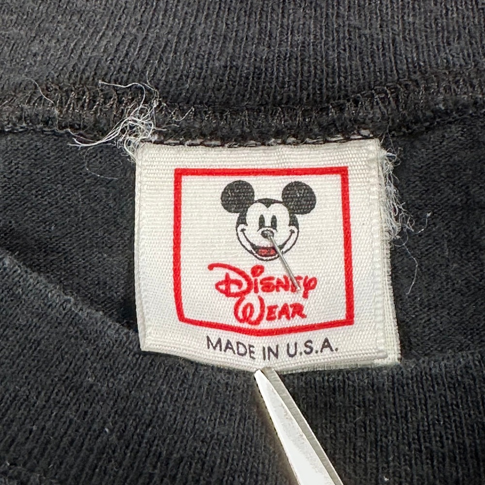 Vintage Disney T-Shirt Adult Medium MGM Hollywood 90s Mickey Flip Cuff STAINED - Picture 5 of 8